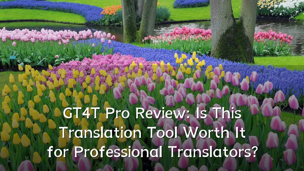 GT4T Pro Review: Is This Translation Tool Worth It for Professional Translators?
