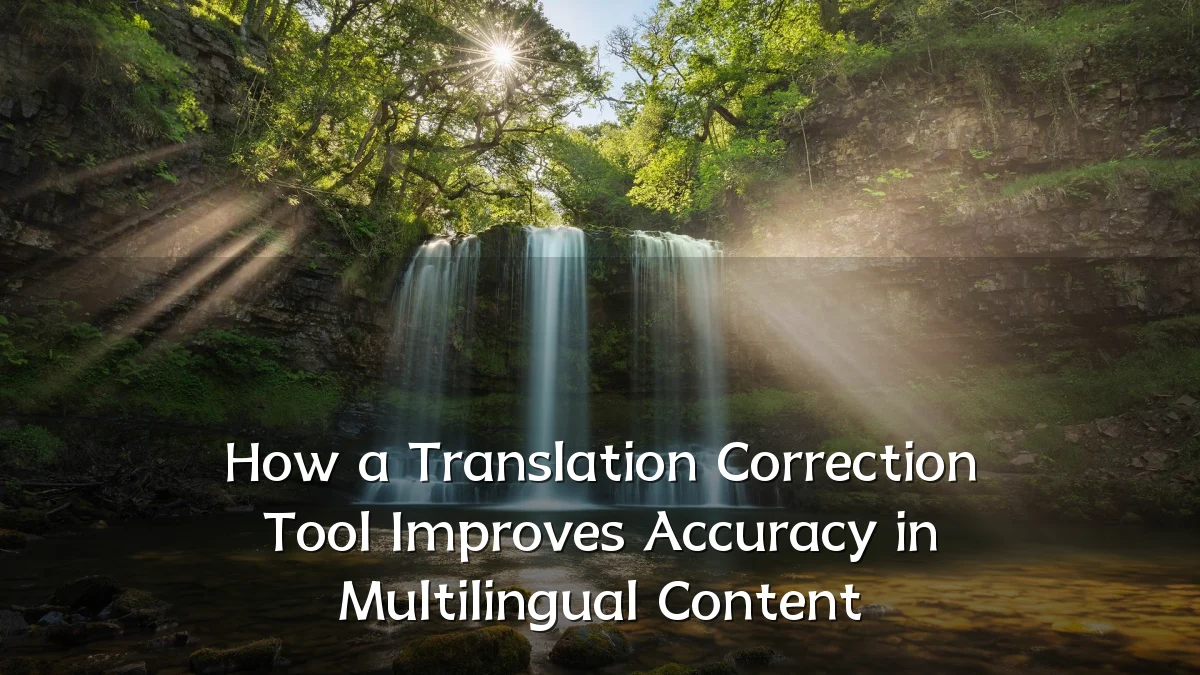 How a Translation Correction Tool Improves Accuracy in Multilingual Content