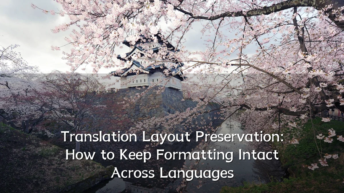 Translation Layout Preservation: How to Keep Formatting Intact Across Languages