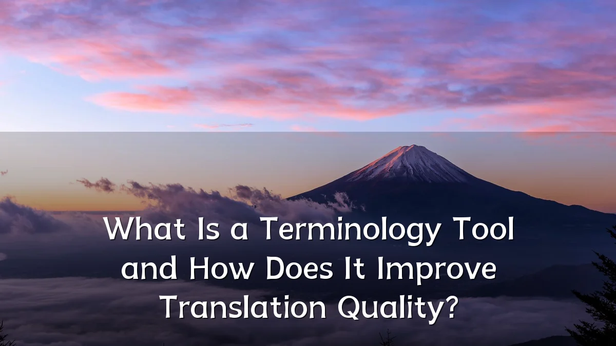 What Is a Terminology Tool and How Does It Improve Translation Quality?
