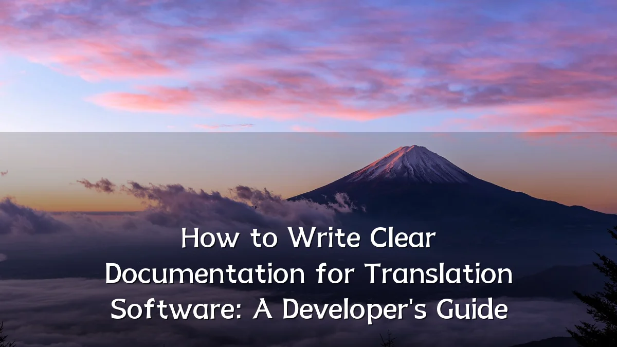 How to Write Clear Documentation for Translation Software: A Developer's Guide