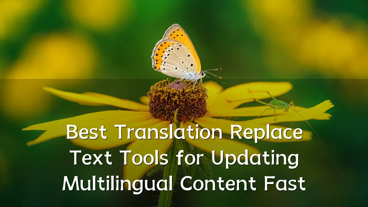 Best Translation Replace Text Tools for Updating Multilingual Content Fast