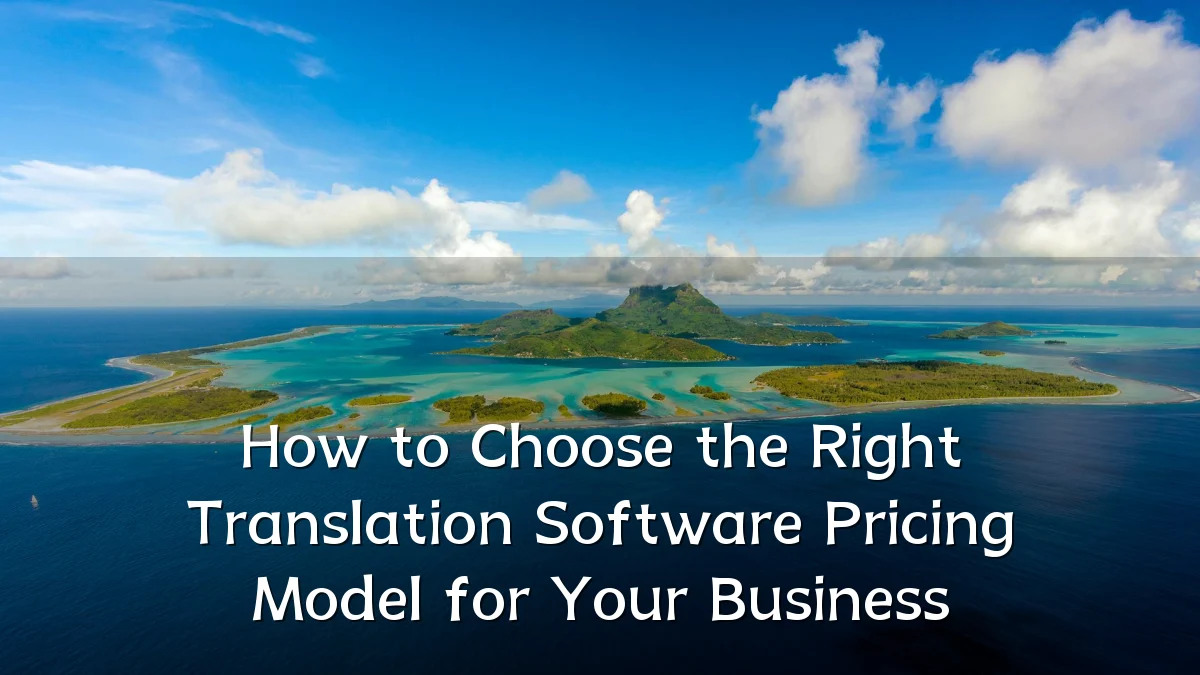 How to Choose the Right Translation Software Pricing Model for Your Business