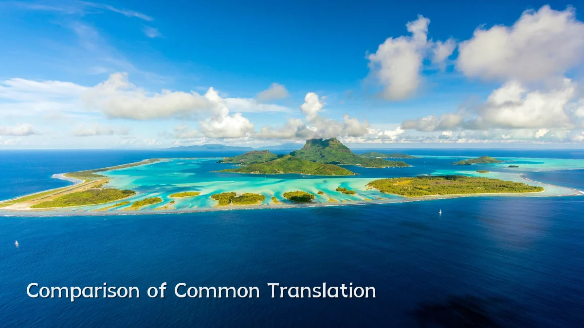 Comparison of Common Translation