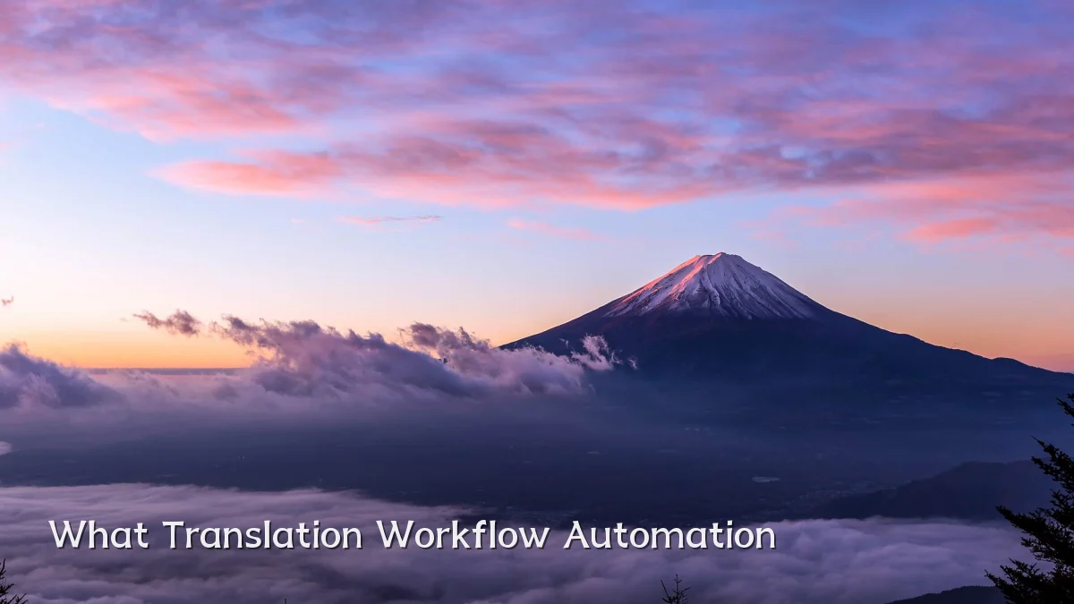 What Translation Workflow Automation