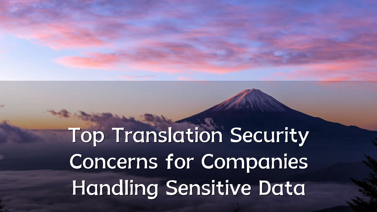 Top Translation Security Concerns for Companies Handling Sensitive Data