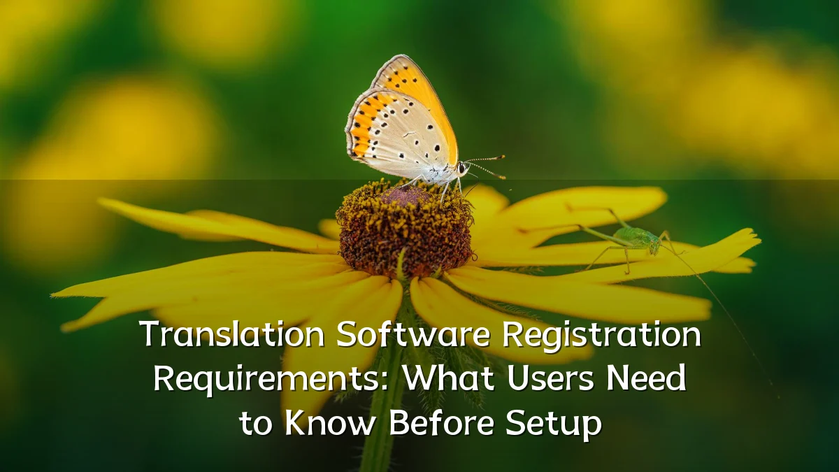 Translation Software Registration Requirements: What Users Need to Know Before Setup