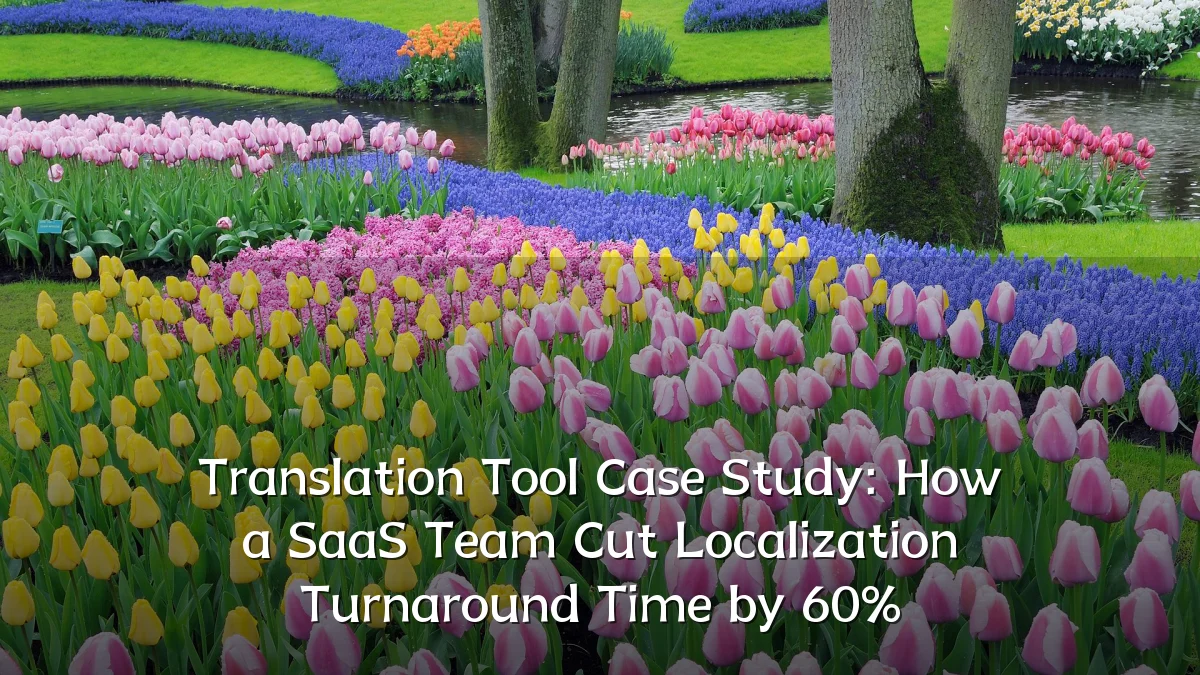 Translation Tool Case Study: How a SaaS Team Cut Localization Turnaround Time by 60%