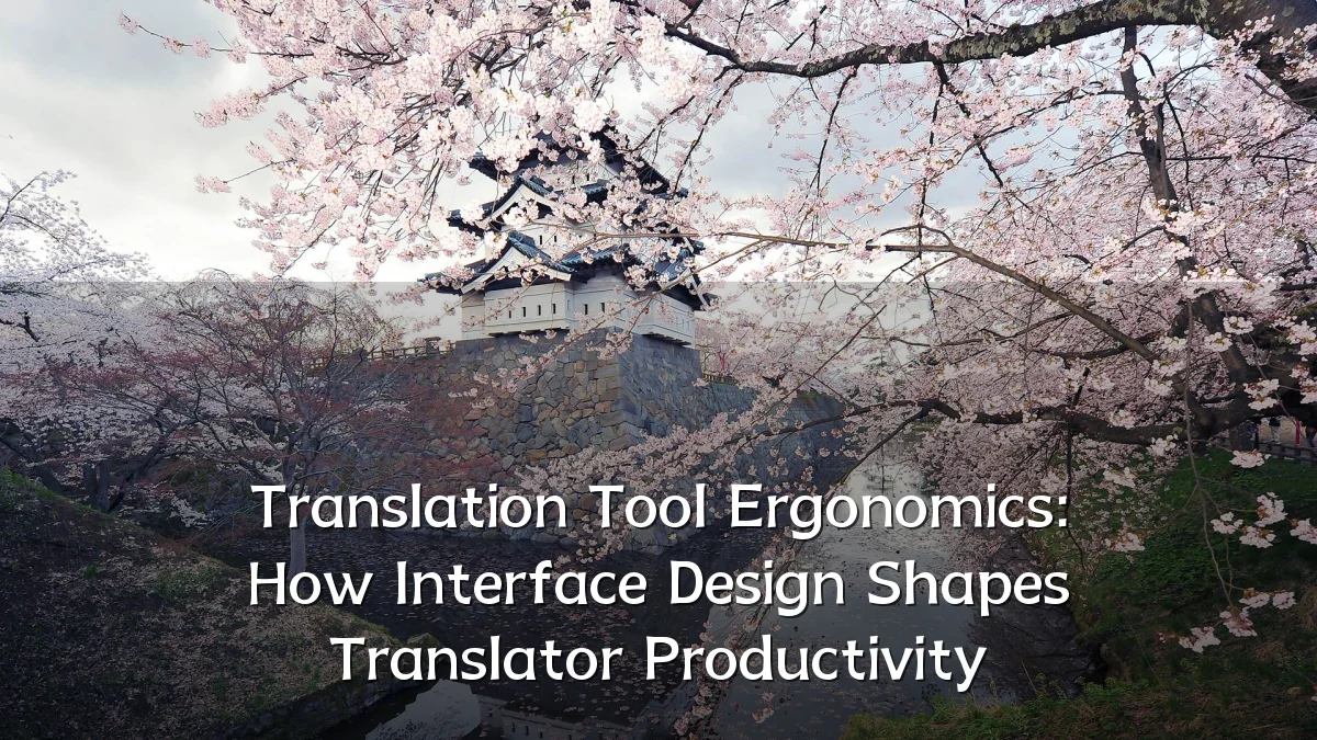 Translation Tool Ergonomics: How Interface Design Shapes Translator Productivity