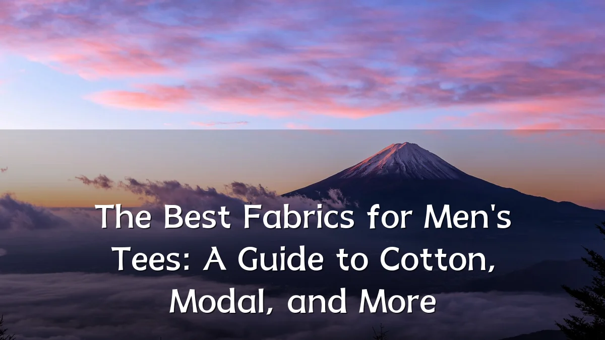 The Best Fabrics for Men's Tees: A Guide to Cotton, Modal, and More